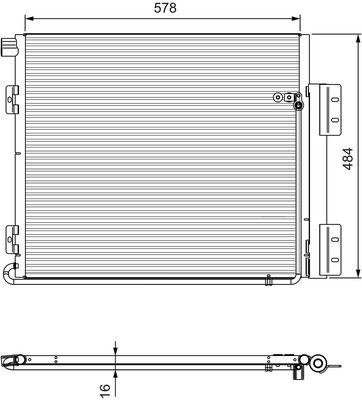 Condenser, air conditioning 815060