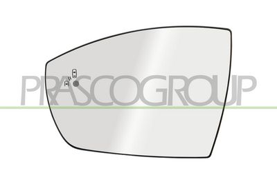 стъкло на огледало, външно огледало PRASCO FD7527524