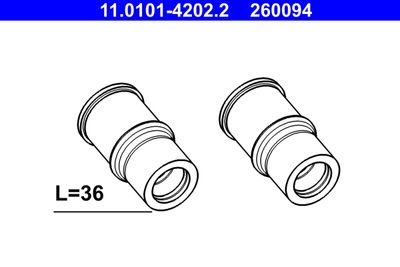 Guide Sleeve Kit, brake caliper 11.0101-4202.2