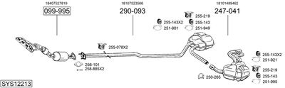 Изпускателна система BOSAL SYS12213