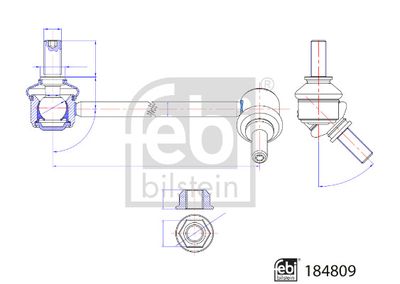 Drążek / wspornik, stabilizator FEBI BILSTEIN 184809