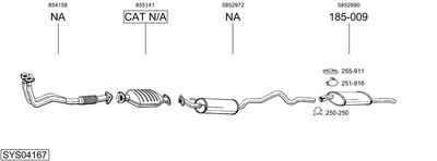 SISTEM DE ESAPAMENT BOSAL SYS04167