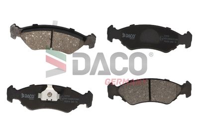 Комплект тормозных колодок, дисковый тормоз DACO Germany 322535 для FORD FIESTA
