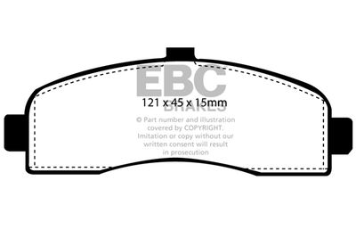 EBC Brakes DP2946 Тормозные колодки и сигнализаторы  для NISSAN MICRA II (K11) 1.0 i 16V