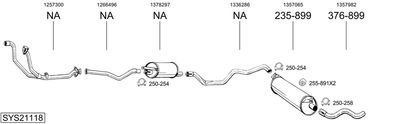 ABGASANLAGE BOSAL SYS21118