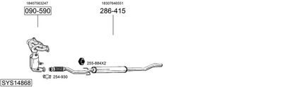 Изпускателна система BOSAL SYS14868