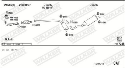 Изпускателна система WALKER RE19048