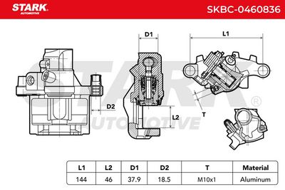 спирачен апарат STARK SKBC-0460836