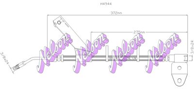 Тормозной шланг KAWE H4944 для CHRYSLER NEON