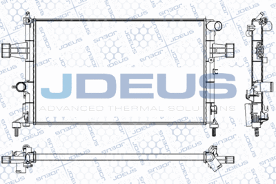 JDEUS RA0200770 Радиатор охлаждения двигателя для OPEL ASTRA F CLASSIC Наклонная задняя часть (T92)