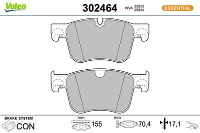 SET PLACUTE FRANA FRANA DISC VALEO 302464