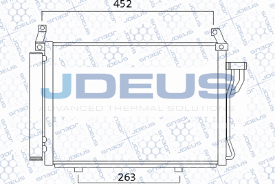 Конденсатор, кондиционер JDEUS 754M35 для HYUNDAI i10