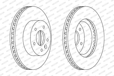BREMSSCHEIBE FERODO DDF1625C 1