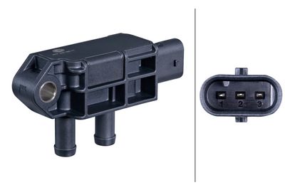 HELLA Sensor, exhaust pressure 6PP 358 392-111