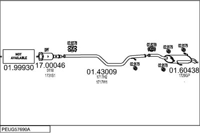 SISTEM DE ESAPAMENT MTS PEUG57690A018268