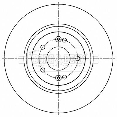 спирачен диск BORG & BECK BBD5238