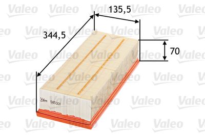 Воздушный фильтр VALEO 585001 для VW CC