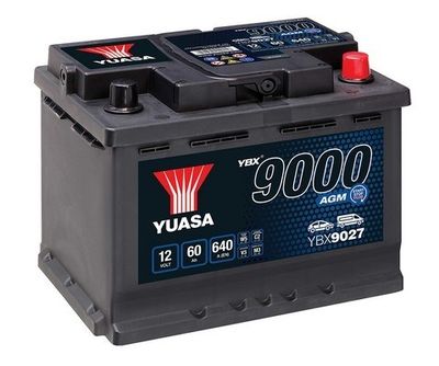 YUASA Accu / Batterij YBX9000 AGM Start Stop Plus Batteries (YBX9027)