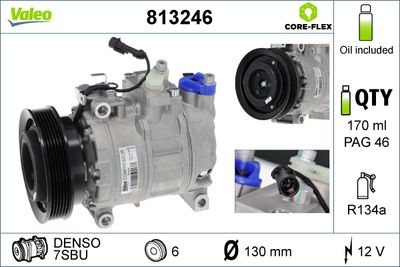 VALEO Kompressor, Klimaanlage VALEO CORE-FLEX (813246)