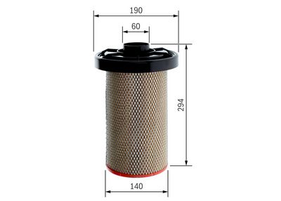 LUFTFILTER BOSCH 1457433800 4