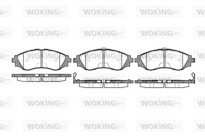 Комплект тормозных колодок, дисковый тормоз WOKING P7453.12 для DAEWOO REZZO