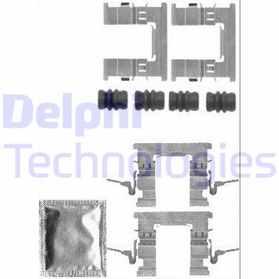 Комплектующие, колодки дискового тормоза DELPHI LX0579 для NISSAN PULSAR