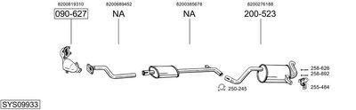 ABGASANLAGE BOSAL SYS09933