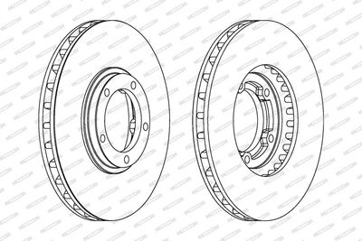 BREMSSCHEIBE FERODO DDF1658 1