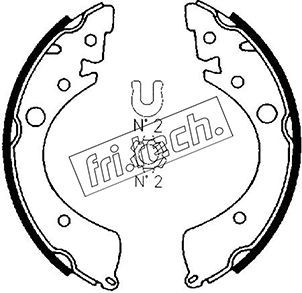 Комплект тормозных колодок fri.tech. 1044.008 для HONDA INTEGRA