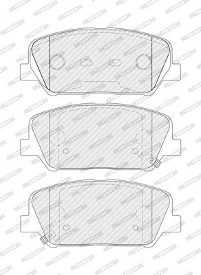 BREMSBELAGSATZ SCHEIBENBREMSE FERODO FDB4984 1