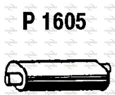 Средний глушитель выхлопных газов FENNO P1605 для CHEVROLET CAPRICE