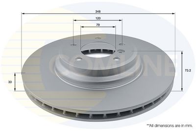 спирачен диск COMLINE ADC1763V