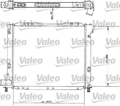VALEO 730539 Радіатор охолодження двигуна для FIAT (Фиат)