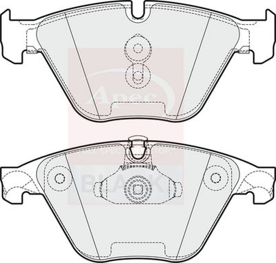 APEC Brake Pad Set, disc brake PAD1774B