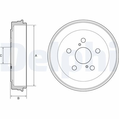 BREMSTROMMEL DELPHI BF536