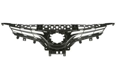 Voorbumper afdekking Voor (Top, plastic, zwart) past: TOYOTA CAMRY XV70 07.17-12.20