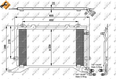 Kondensor, klimatanläggning NRF 35240