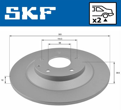 DISC FRANA SKF VKBD91061S2 1