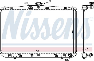 RADIATOR RACIRE MOTOR NISSENS 646836 4