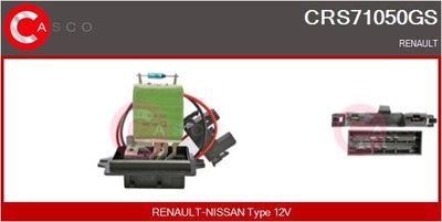 CASCO Weerstand, interieurventilator Genuine (CRS71050GS)
