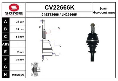 GELENKSATZ ANTRIEBSWELLE