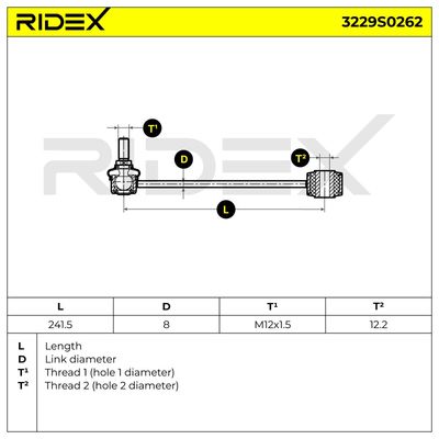биалета RIDEX 3229S0262