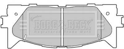 BORG & BECK BBP2026 Тормозные колодки и сигнализаторы  для TOYOTA CAMRY седан (_V4_) 2.4 (ACV40_)