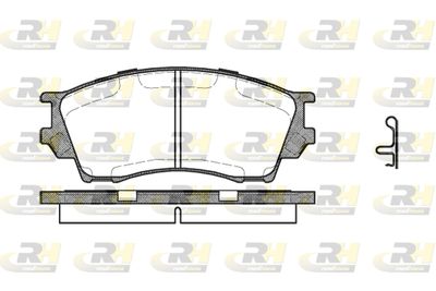 Комплект тормозных колодок, дисковый тормоз ROADHOUSE 2491.00 для MAZDA XEDOS