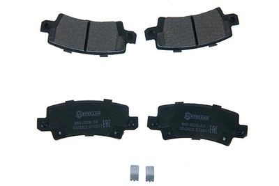 комплект спирачно феродо, дискови спирачки STELLOX 1534 000B-SX