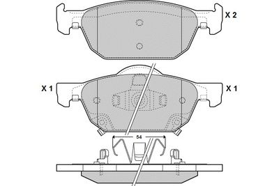 E.T.F. 12-1369 Тормозные колодки и сигнализаторы для HONDA ACCORD VIII универсал (CW) 2.2 i-DTEC (CW3) E.T.F. 12-1369 Тормозные колодки и сигнализаторы для HONDA ACCORD VIII универсал (CW) 2.2 i-DTEC (CW3)