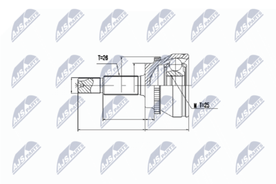 Jungčių komplektas, kardaninis velenas