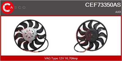 VENTILATOR RADIATOR CASCO CEF73350AS