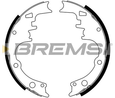 Комплект тормозных колодок BREMSI GF4245 для CHEVROLET CAPRICE