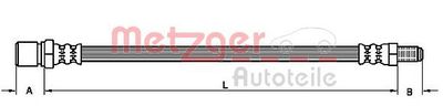 Тормозной шланг METZGER 4110105 для FIAT PANDA